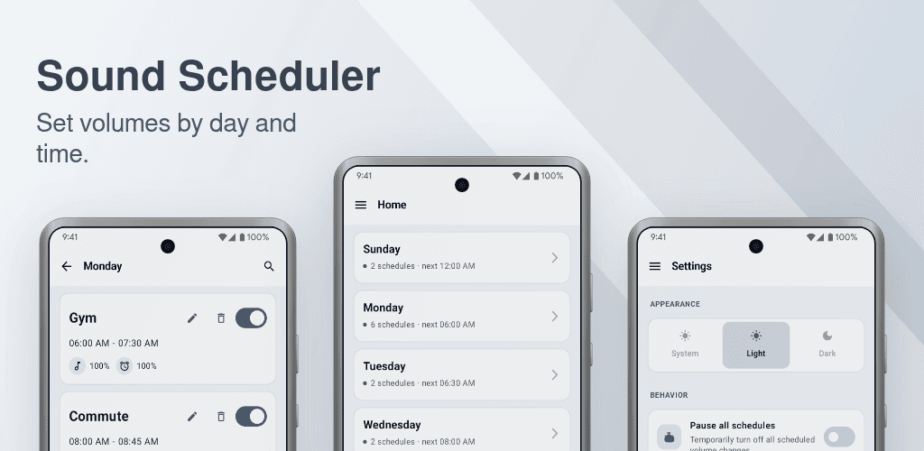 Sound Scheduler feature graphic