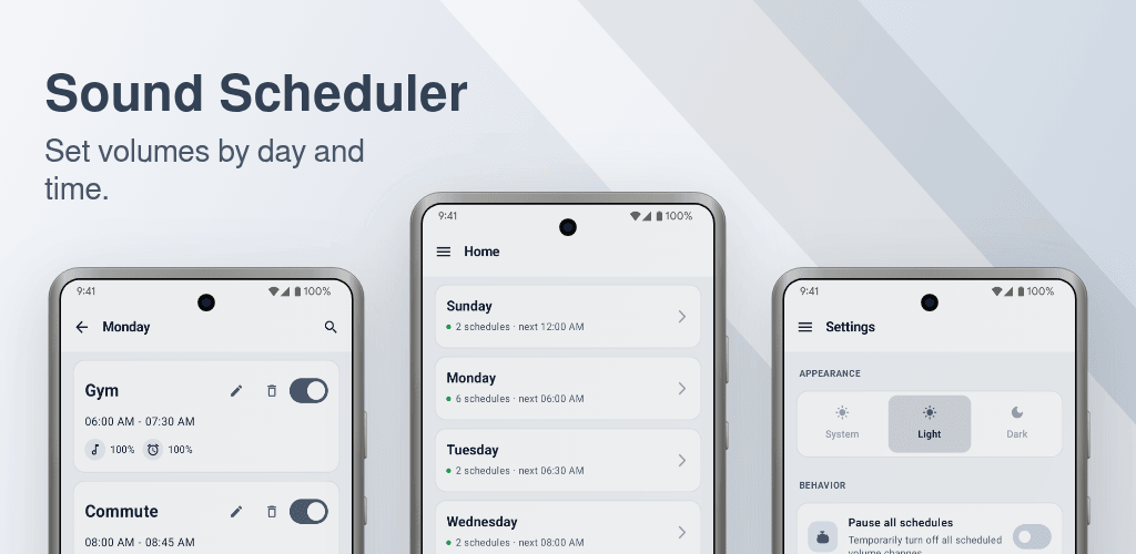 Sound Scheduler feature graphic